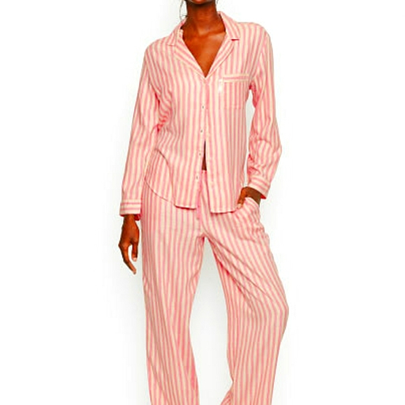 Victoria's Secret Other - NWT VICTORY SECRETS PINK WHITE SILVER PJS